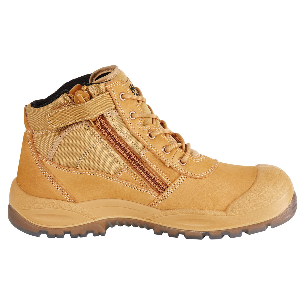 Hard Yakka Y60120 Utility Zip Sided Steel Toe Safety Boot - Wheat