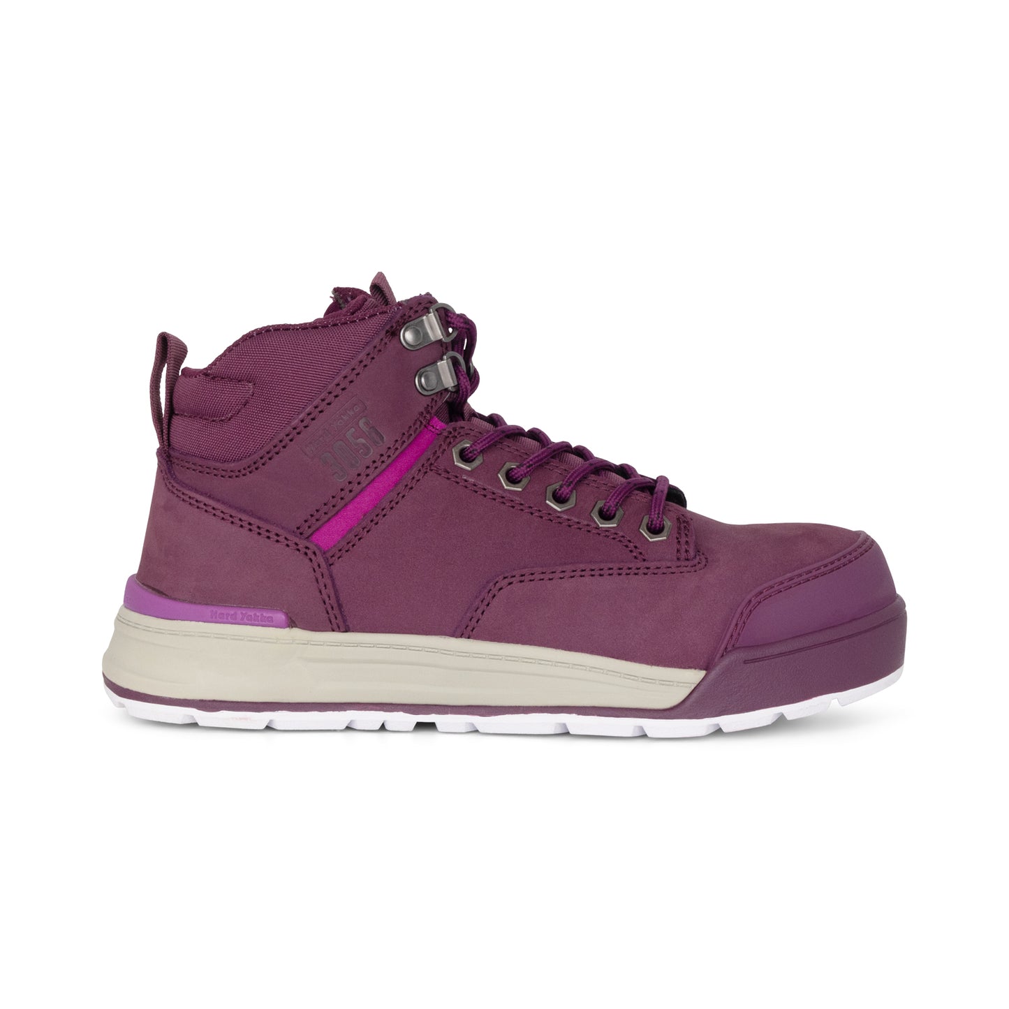 Hard Yakka Y60250 Women's 3056 Lace Up & Side Zip Safety Boot - Shiraz