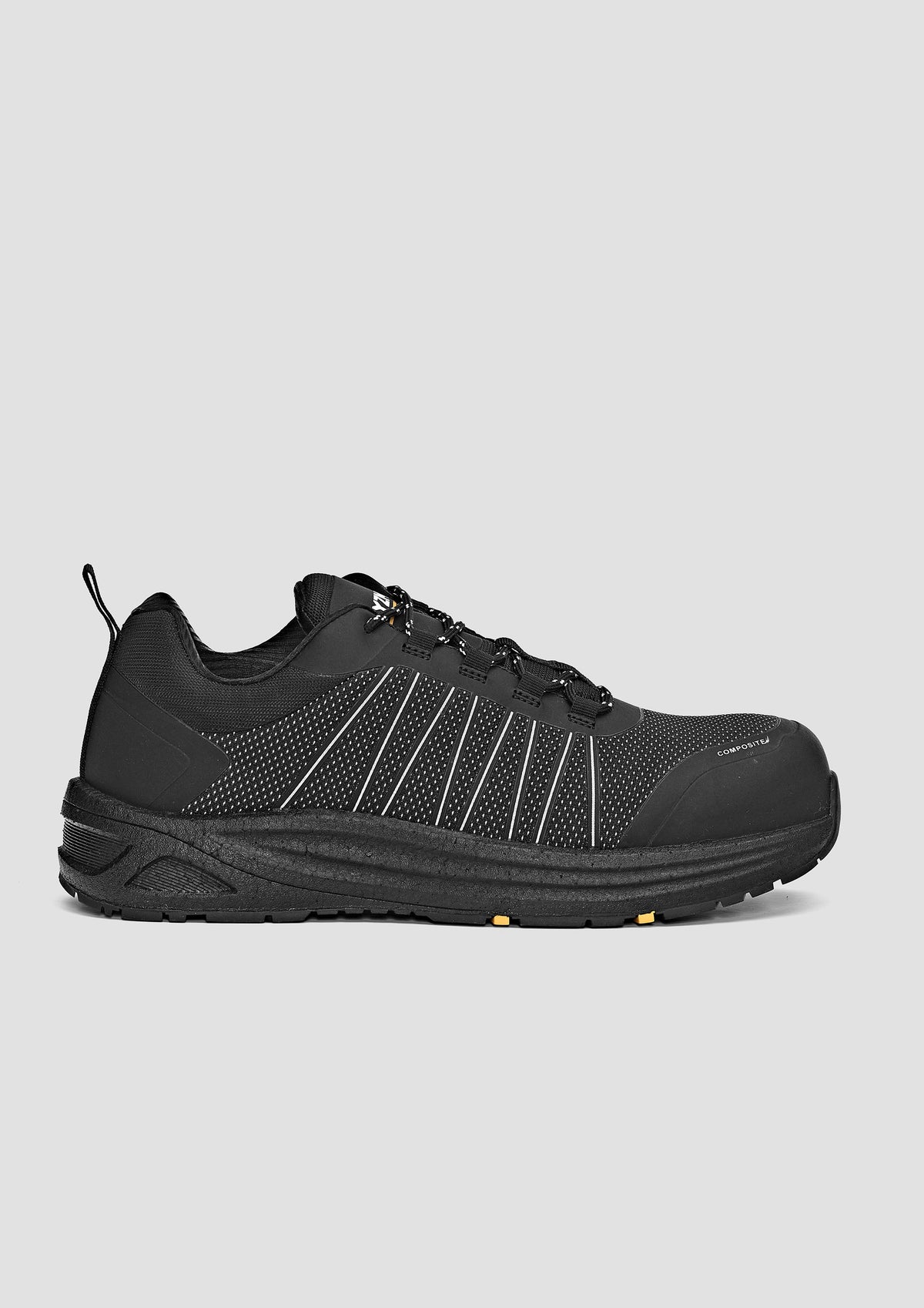 Syzmik UltraLite Lo Reflective Lace Up Composite Toe Safety Shoe - Black