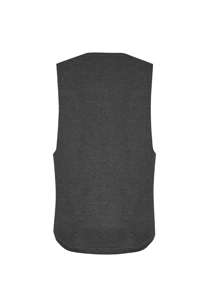 Syzmik Men's Streetworx Sleeveless Tee - Charcoal Marle