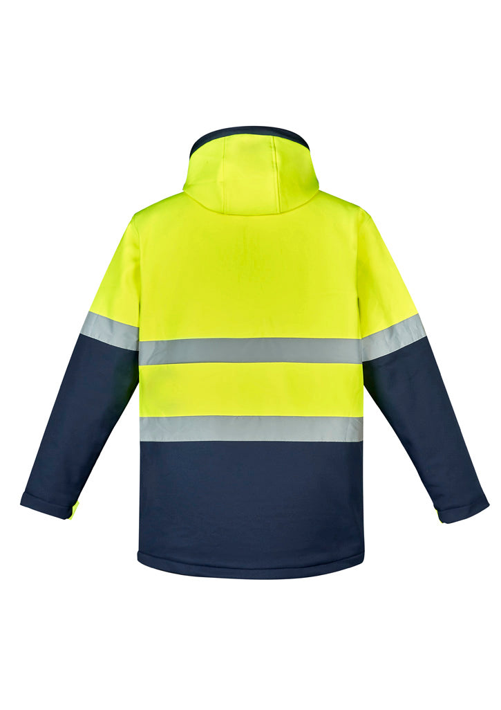 Syzmik Unisex Hi Vis Antarctic Softshell Jacket - Yellow/Navy