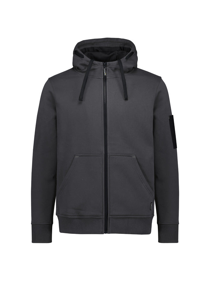 Syzmik Unisex Zip Front Multi-Pocket Hoodie - Charcoal/Black