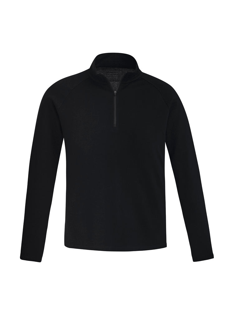 Syzmik Unisex Merino Wool Mid-Layer Pullover - Black