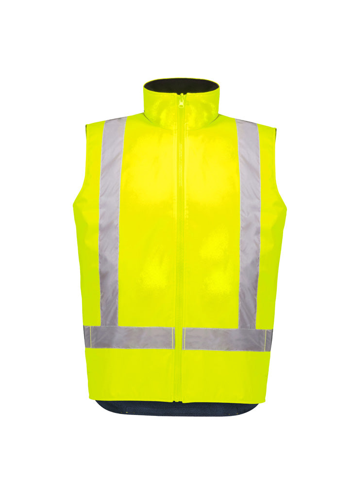 Syzmik Unisex Hi Vis Waterproof Reversible Vest - Yellow
