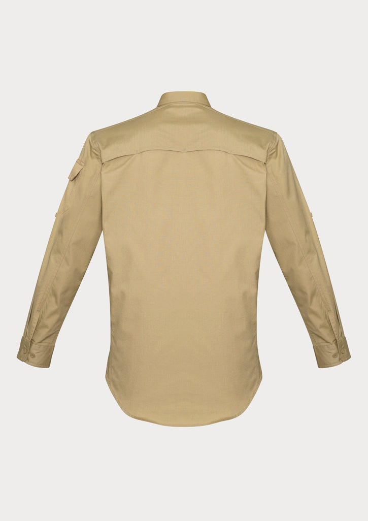 Syzmik Men's Rugged Cooling Long Sleeve Shirt - Khaki