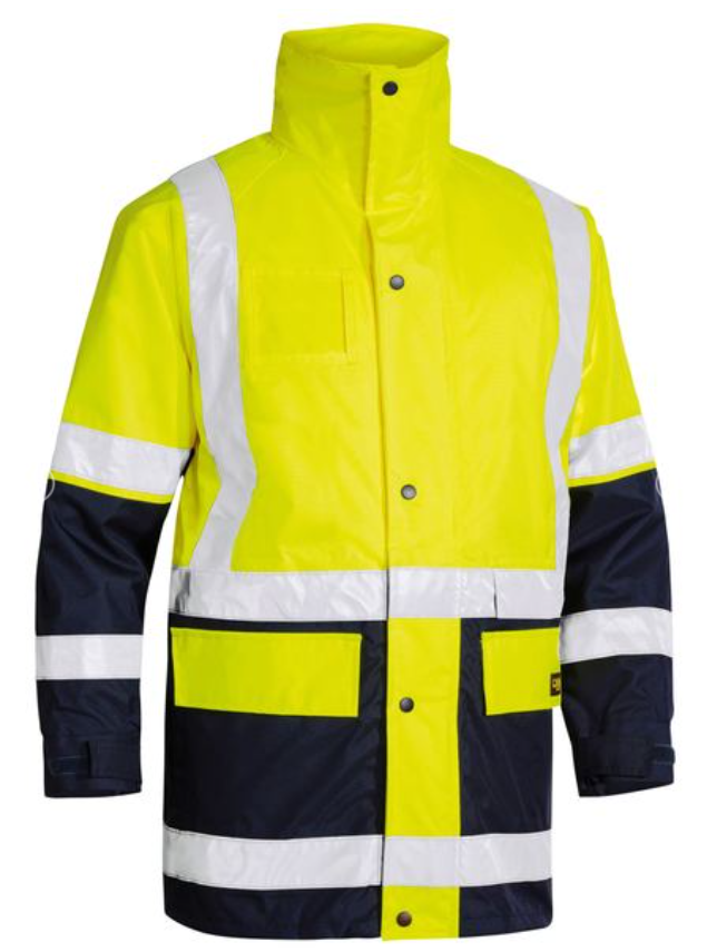 Taped Hi Vis 5 in 1 Rain Jacket