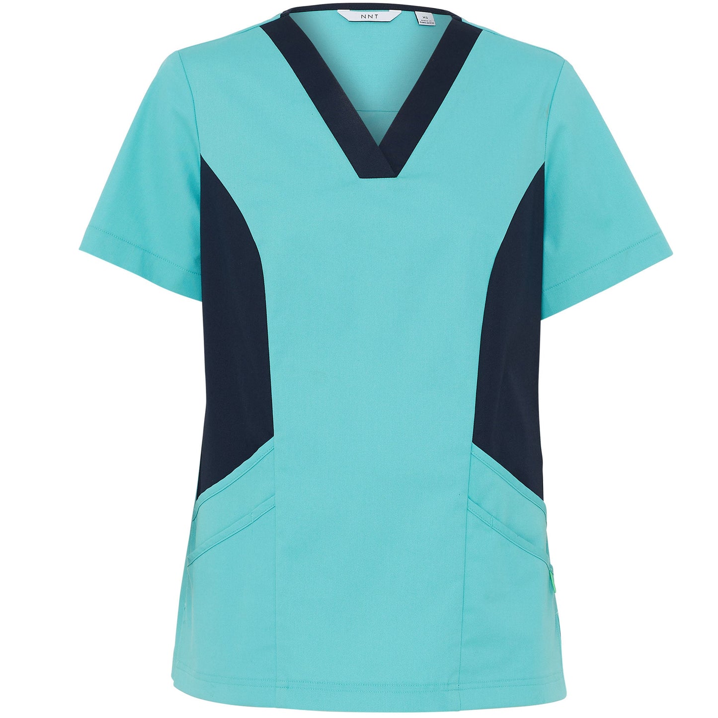 NNT CATULL Nightingale V-Neck Contrast Scrub Top