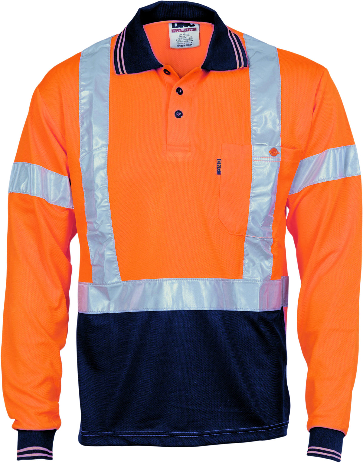 HiVis D/N Cool Breathe Long Sleeve Polo