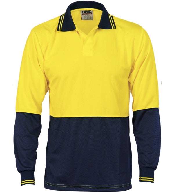 DNC HiVis Two Tone Food Industry L/S Polo