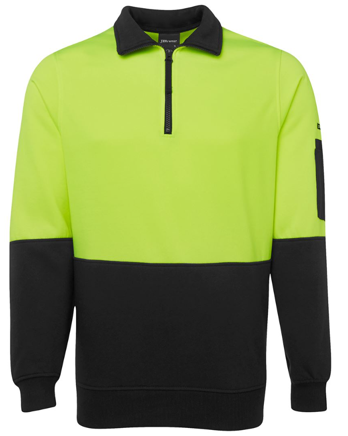 Hi Vis 1/2 Zip Fleecy