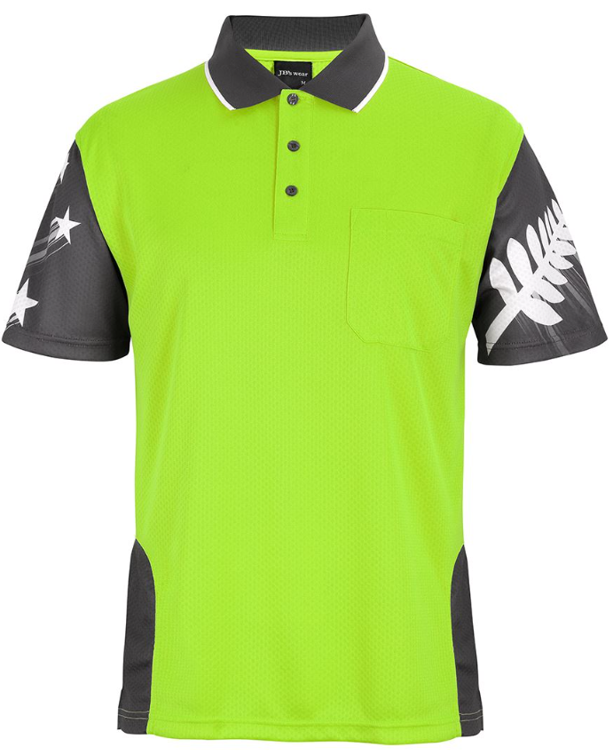 Hi Vis NZ Fern Polo