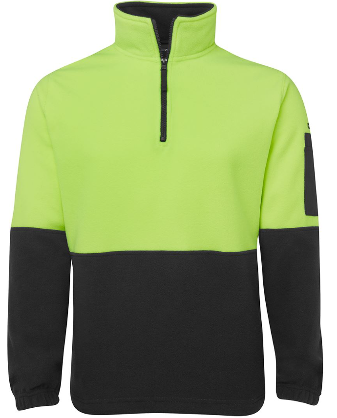 Hi Vis 1/2 Zip Polar Fleece