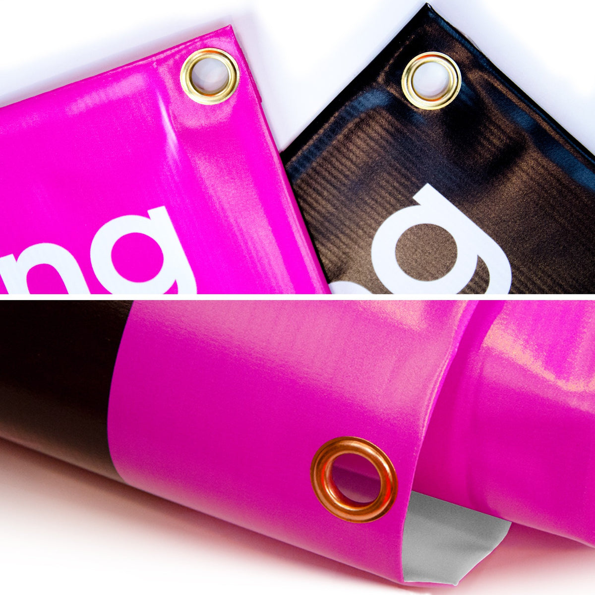 Printed Banner with Rope and Eyelets