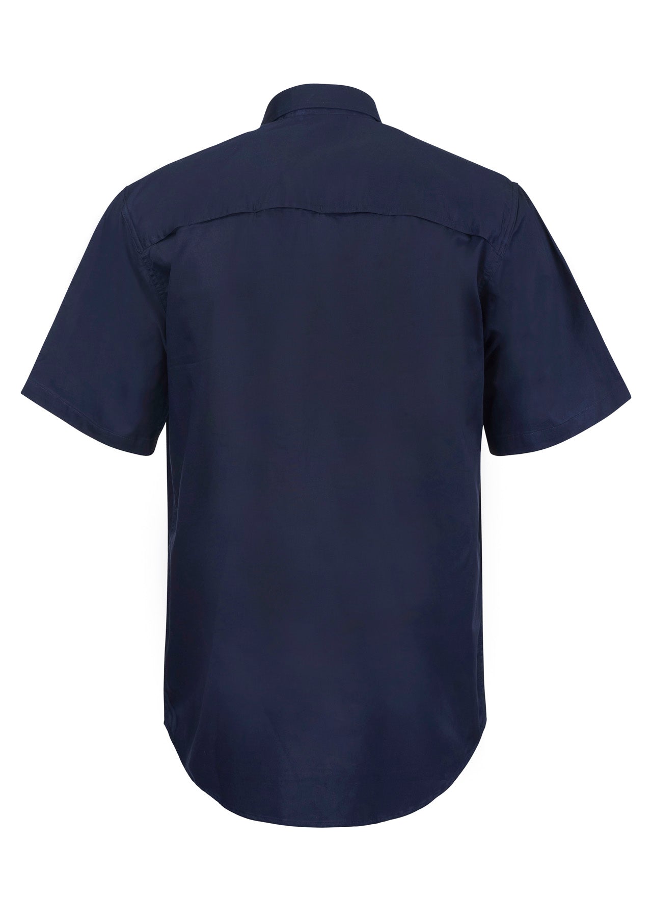 Workcraft WS4012 Lightweight Short Sleeve Vented Cotton Drill Shirt in Navy