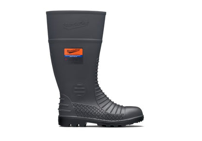 Blundstone 024 Grey waterproof safety gumboot with Penetration resistant steel midsole