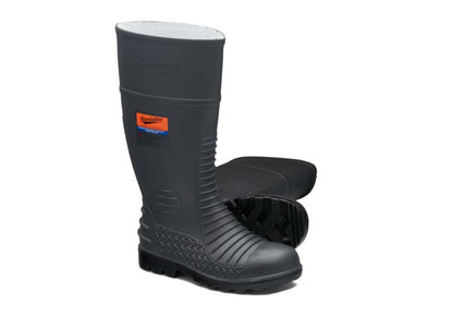 Blundstone 024 Grey waterproof safety gumboot with Penetration resistant steel midsole