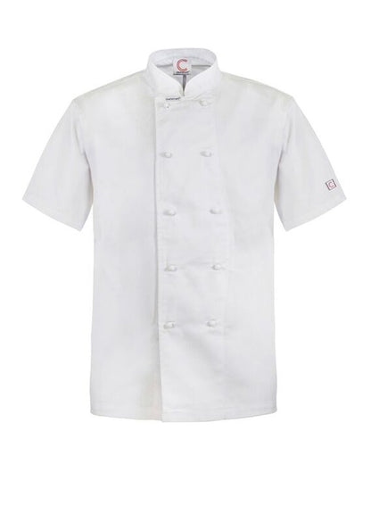 Chefscraft CJ033 Classic Chef Jacket -SS in White Jkt / White Buttons