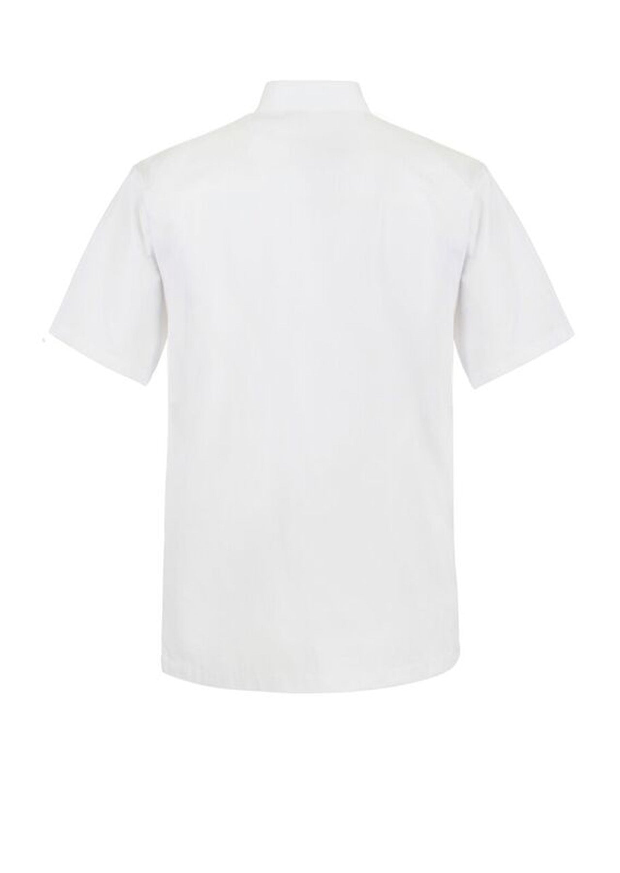 Chefscraft CJ041 Short Sleeve Chefs Tunic With Concealed Front in White