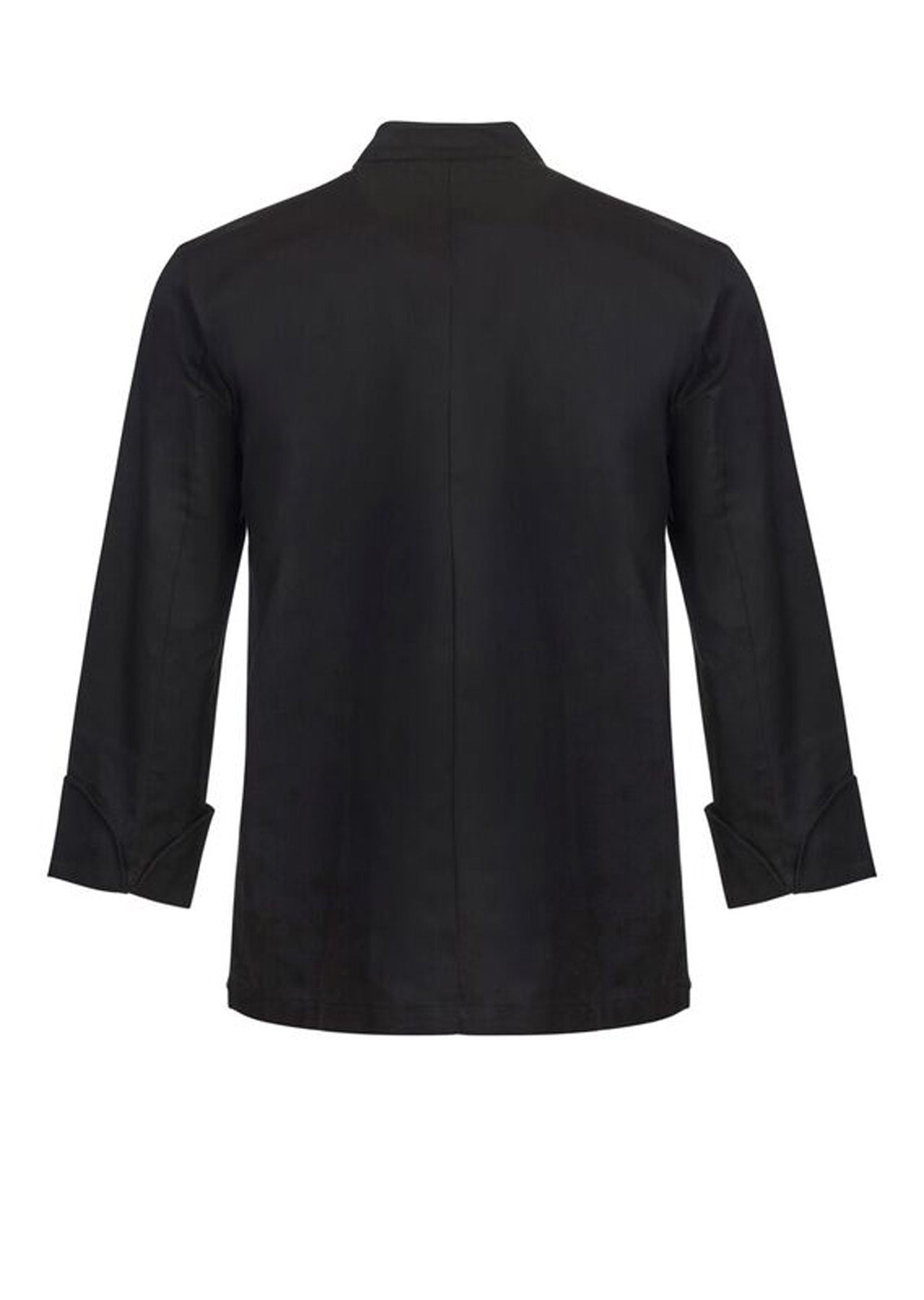 Chefscraft CJ031 Classic Chef Jacket -LS in Black Jkt / Black Buttons