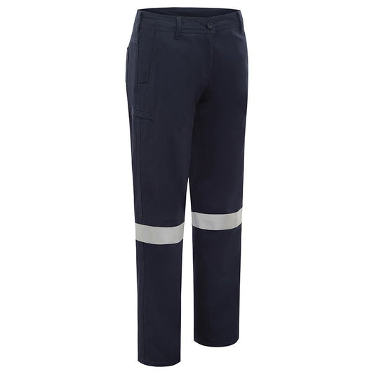 WORKIT Workwear Womens Lightweight Cotton Drill Taped Cargo Pants