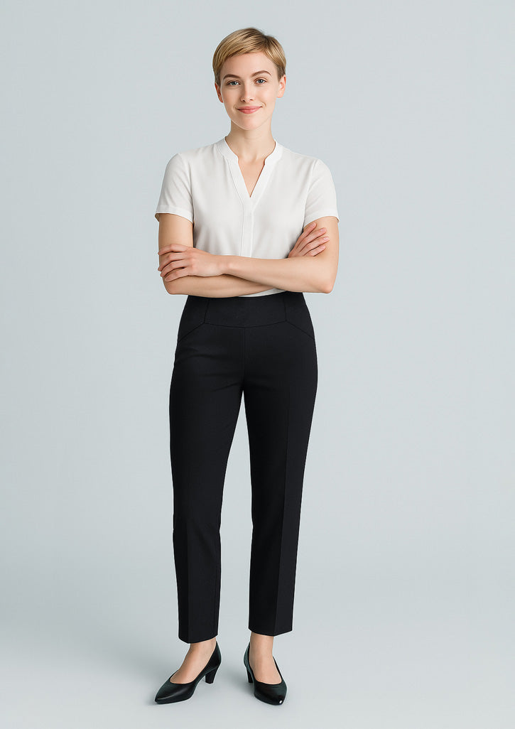 BizCorporate 10121 Womens Cool Stretch Bandless Slim Leg Pant