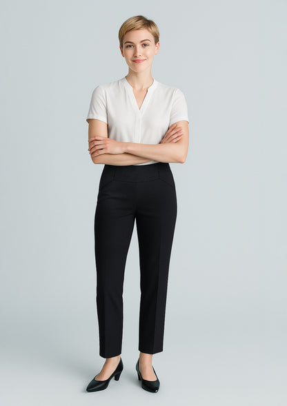 BizCorporate 10121 Womens Cool Stretch Bandless Slim Leg Pant