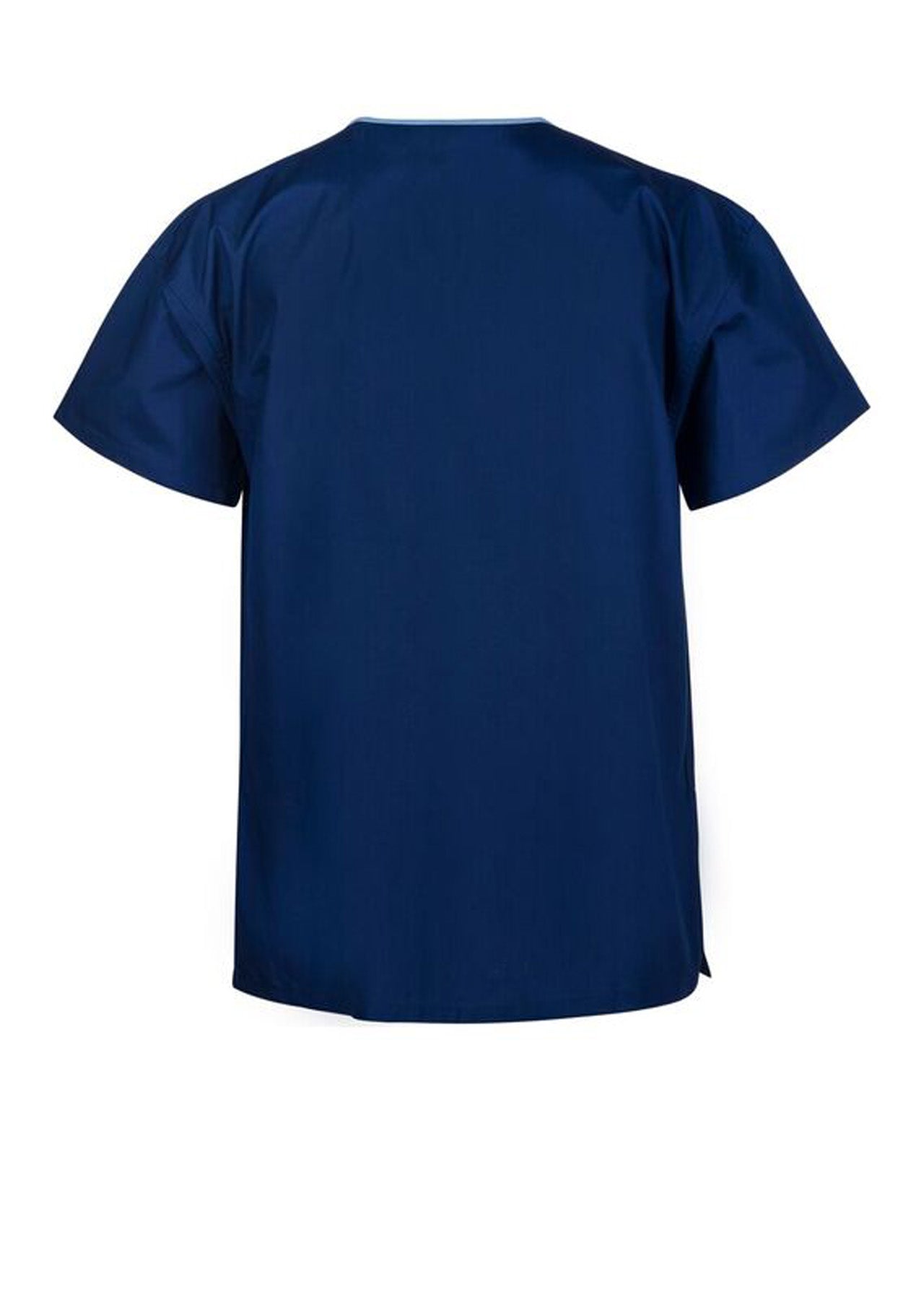 Medi-8 M88010 Reversible Scrub Top in Dark Blue / Mid Blue