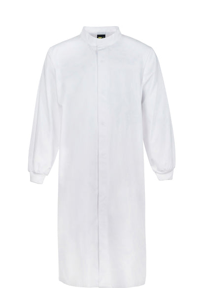 Workcraft WJ3020 Food Industry Long Length Dustcoat With Mandarin Collar in White