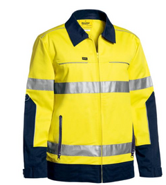 Taped Hi Vis Drill Jacket With Liquid Repellent Finish