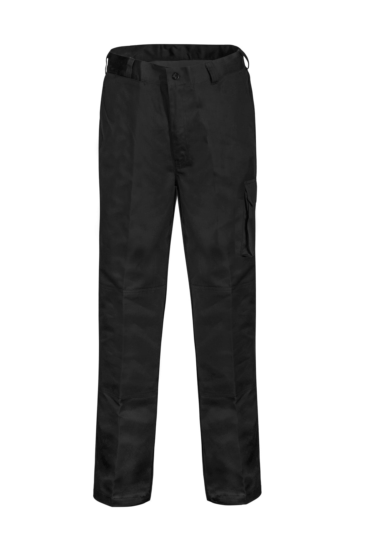 Workcraft WP3060 Mens Mid-Weight Cargo Cotton Drill Trouser in Black