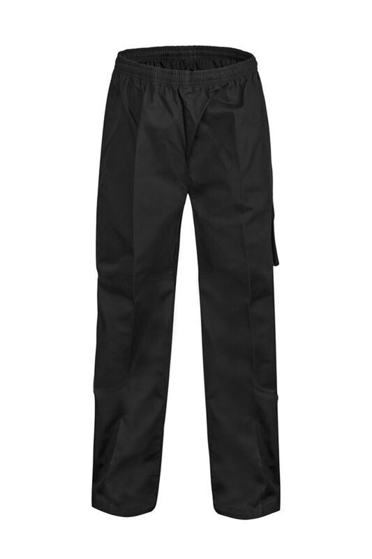 Chefscraft CP055 Chefs Drawstring Cargo Pant in Black