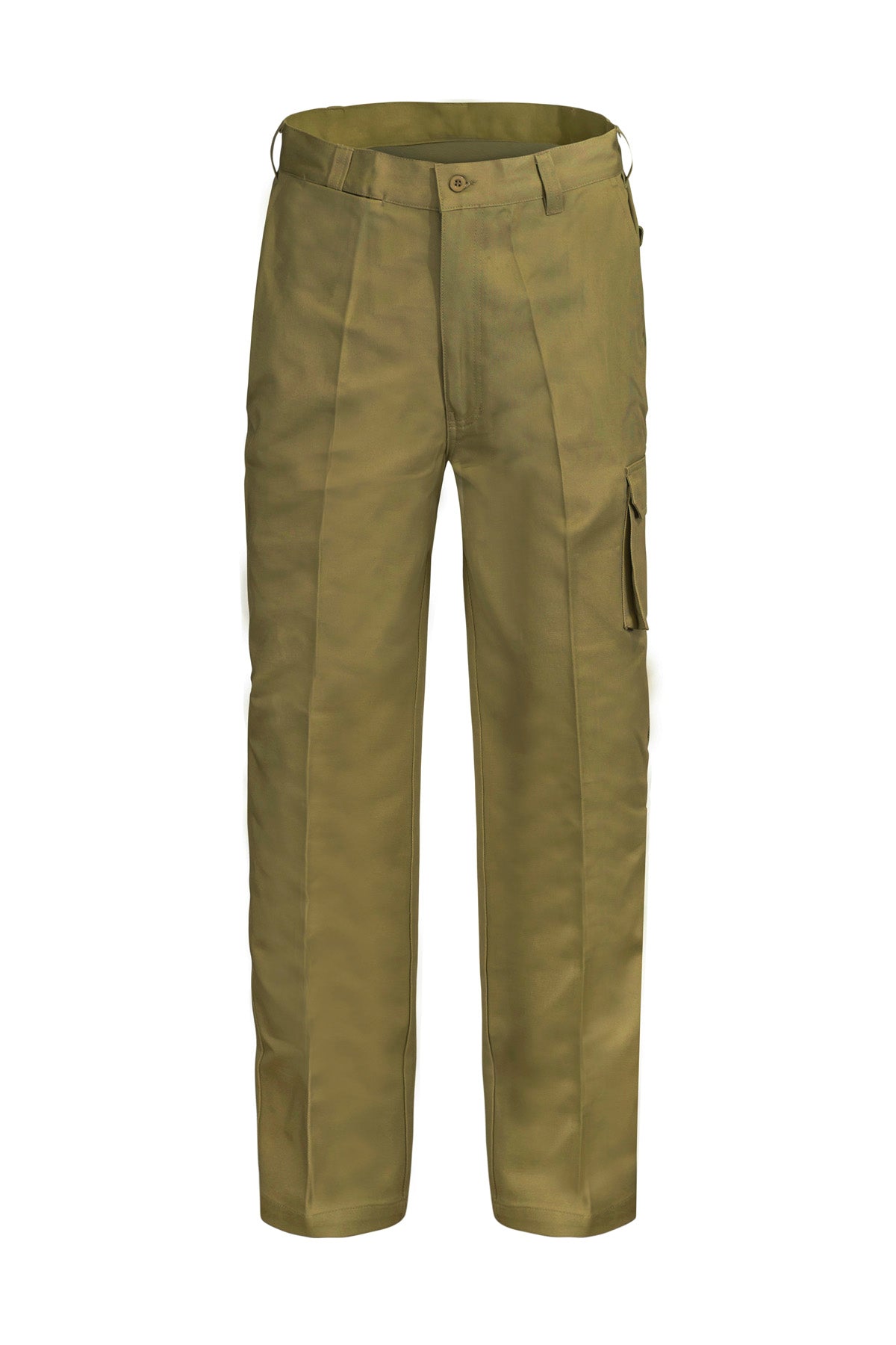 Workcraft WP3068 Mens Cargo Cotton Drill Trouser in Khaki