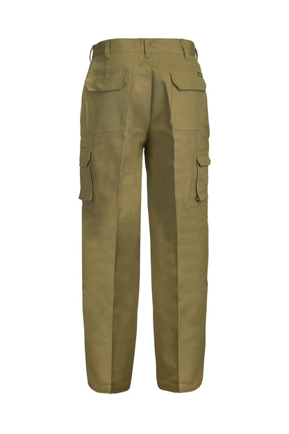 Workcraft WP3068 Mens Cargo Cotton Drill Trouser in Khaki
