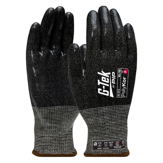 PIP G-Tek PolyKor 13G Cut F Silicone Dip Glove