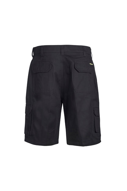 Workcraft WP3046 Mens Cargo Cotton Drill Shorts in Black