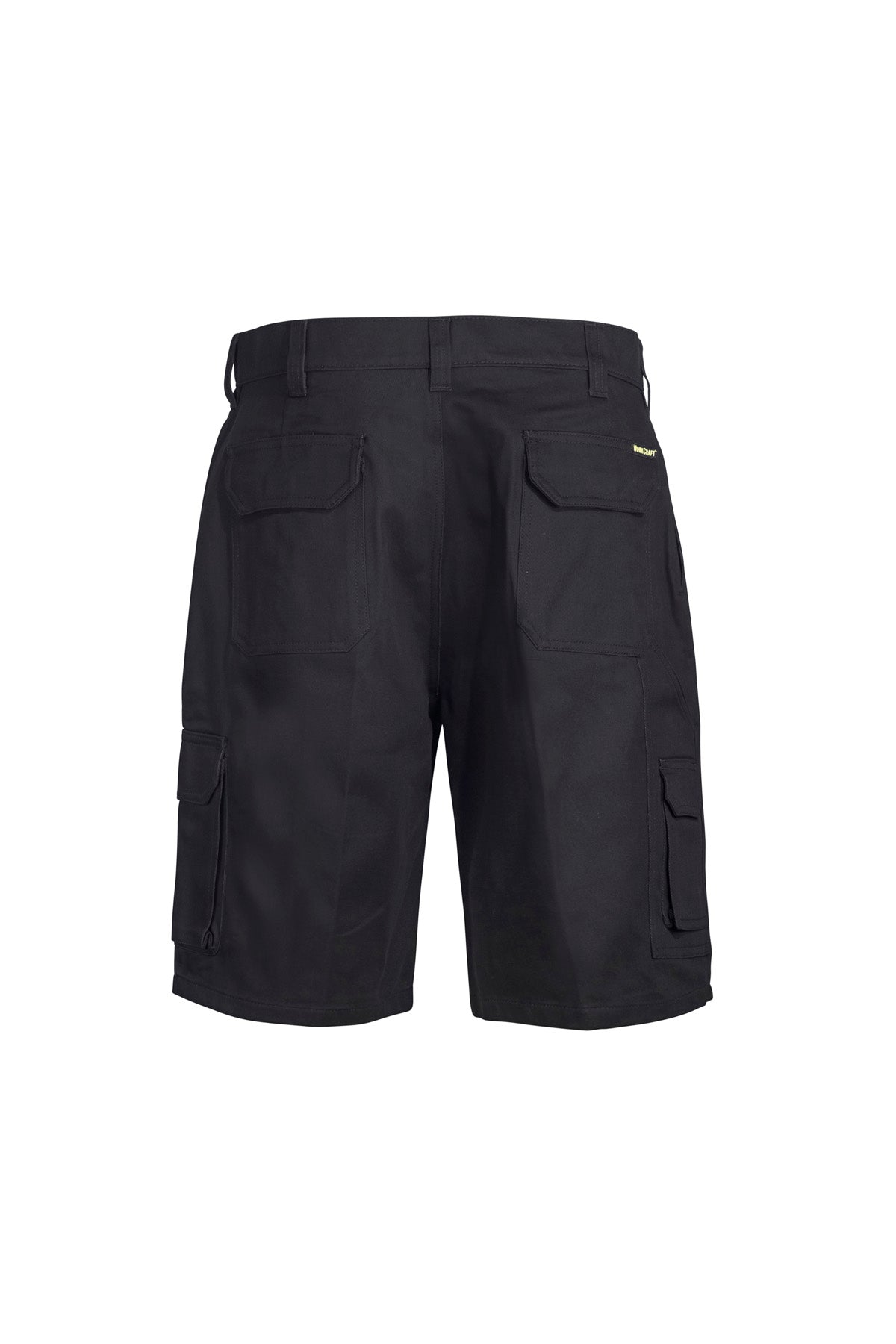 Workcraft WP3060 Mens Mid-Weight Cargo Cotton Drill Trouser in Black