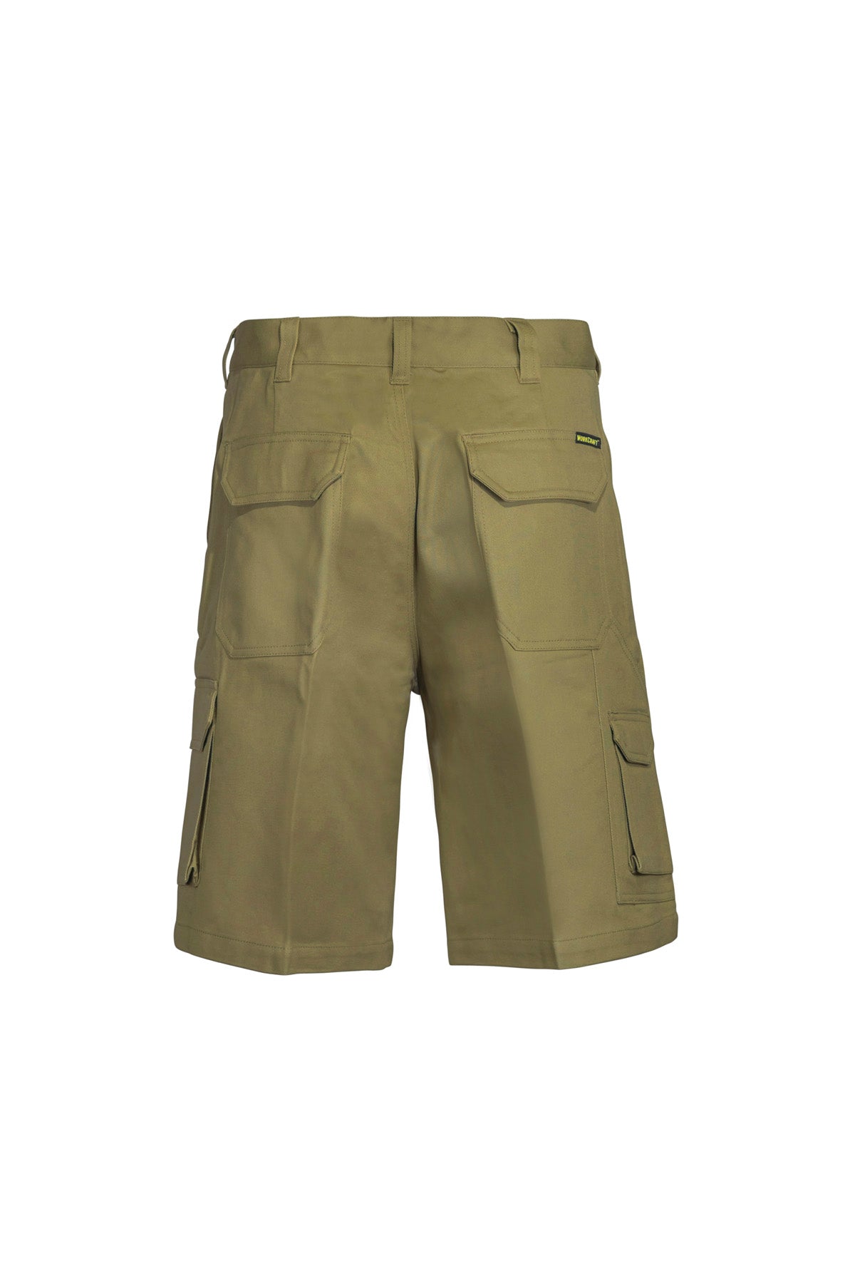 Workcraft WP3046 Mens Cargo Cotton Drill Shorts in Khaki