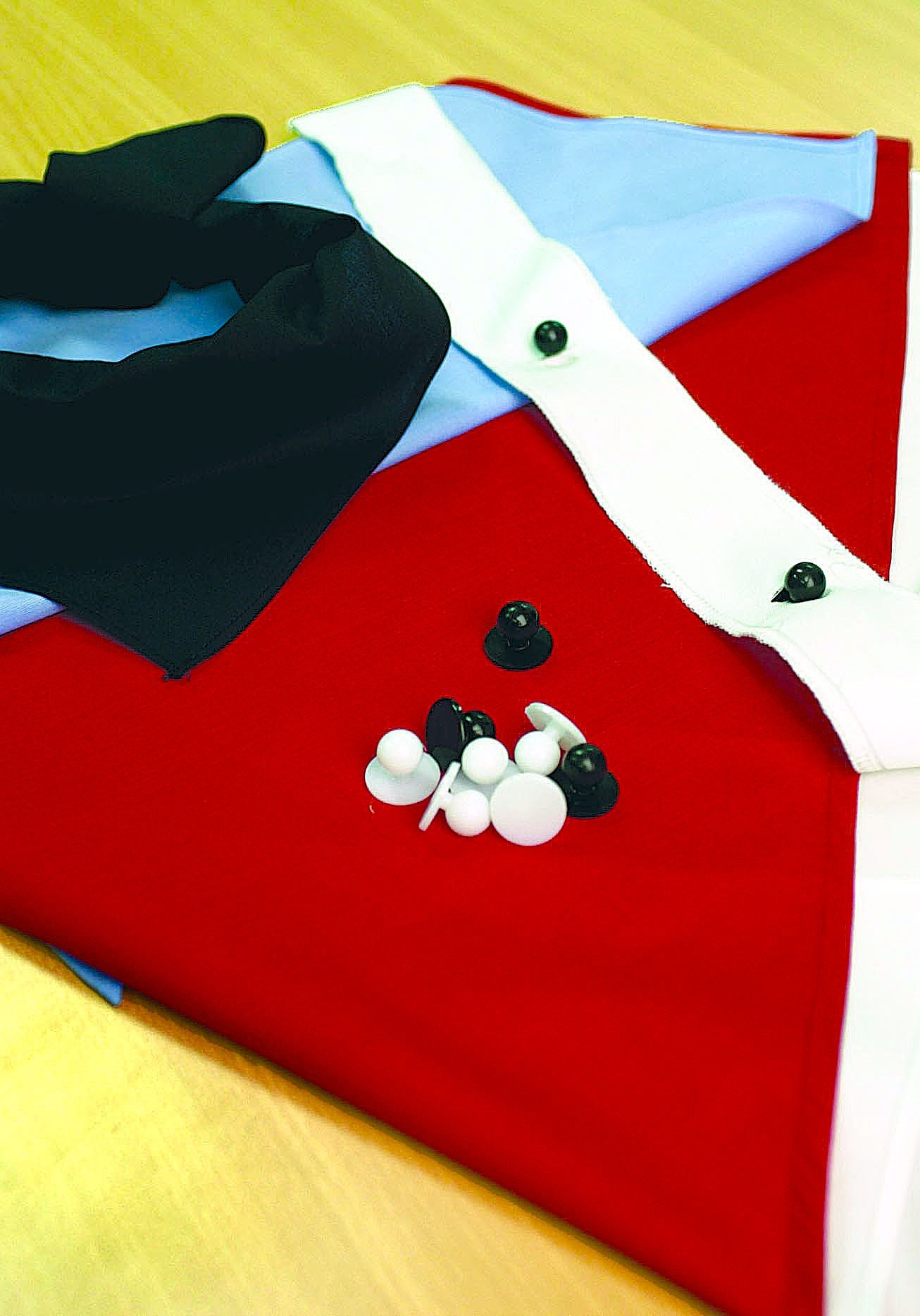 1761 Chef Jacket Button Strip - pair