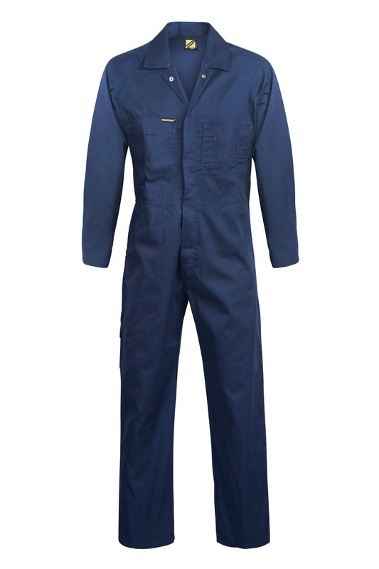 Workcraft WC3058 Mens Poly/Cotton Coveralls in Navy