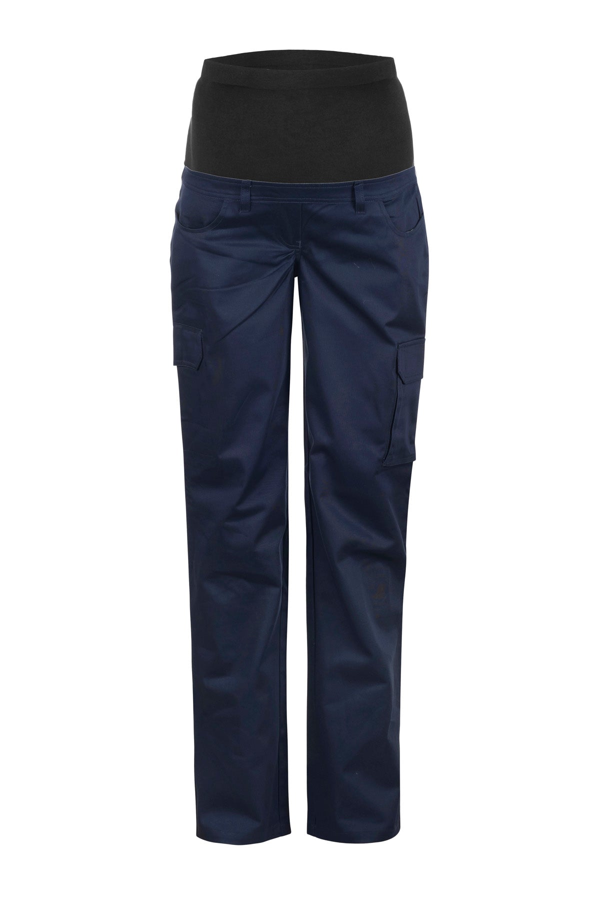 Workcraft WPL081 Ladies Maternity Cargo Cotton Drill Trouser in Navy