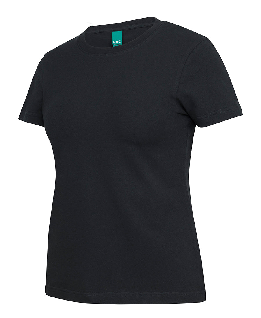 1STS1 Ladies Cotton S/S Stretch Tee (Womens)