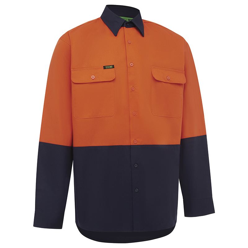WORKIT Workwear Hi Vis 2 Tone Regular Weight Shirt