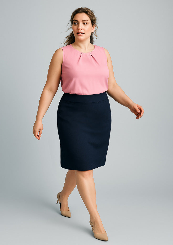 BizCorporate 20111 Womens Cool Stretch Relaxed Fit Lined Skirt