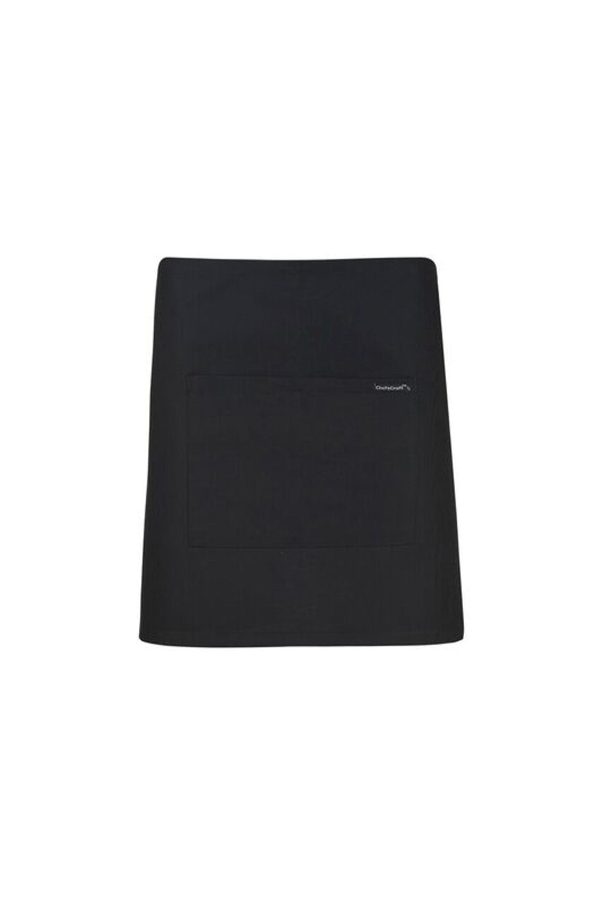 Chefscraft CA022 Quarter Apron With Pocket in Black
