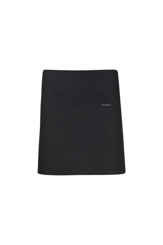 Chefscraft CA022 Quarter Apron With Pocket in Black