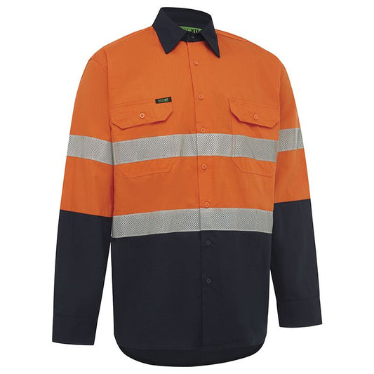 WORKIT Workwear Hi Vis 2 Tone Lightweight Ripstop Breathable Taped Shirt