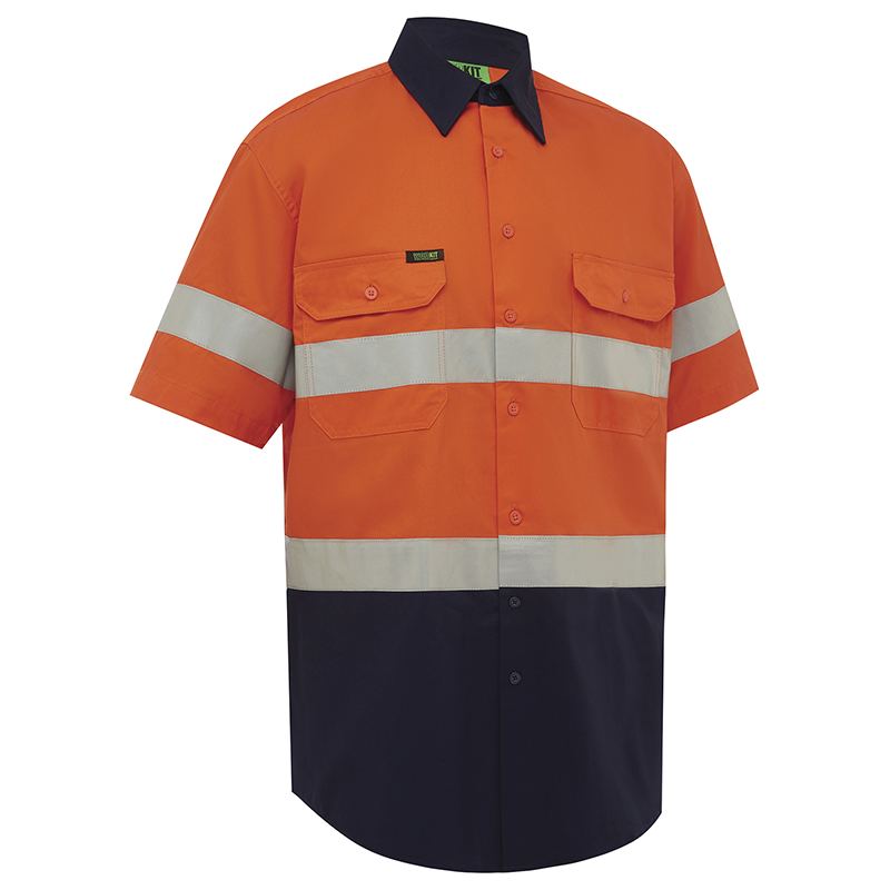 WORKIT Workwear Hi Vis Lightweight Short Sleeve Taped Shirt