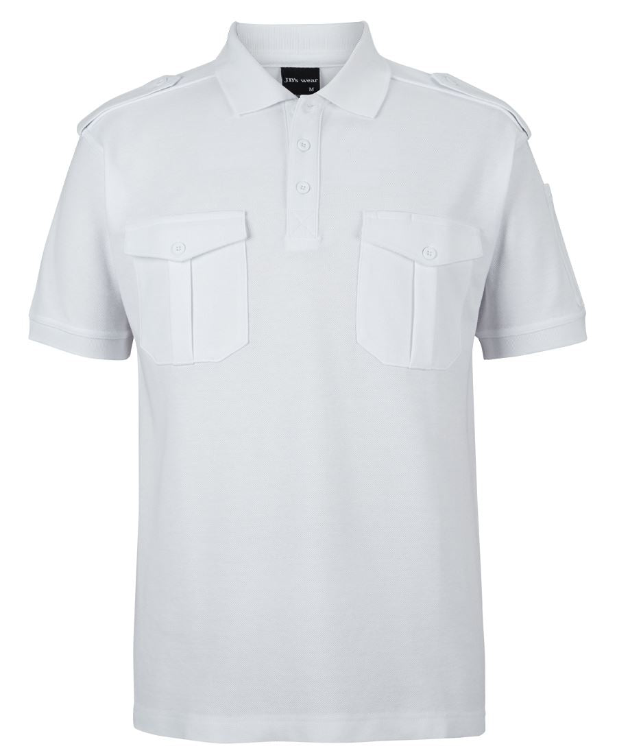JB's S/S 250 Epaulette Polo Black -Xs