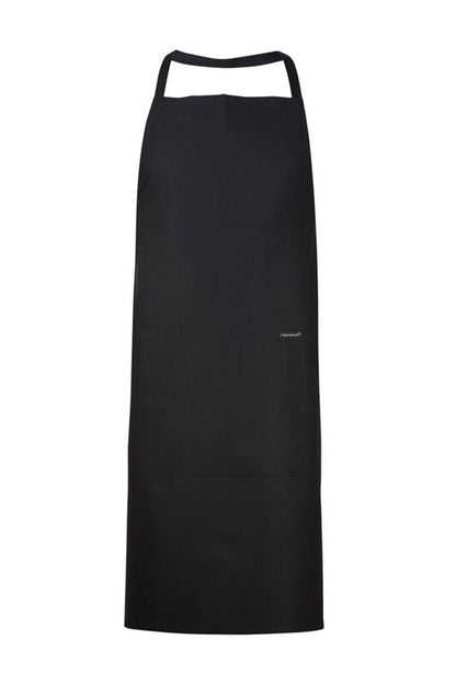Chefscraft CA003 Full Bib Apron With Pocket in Black