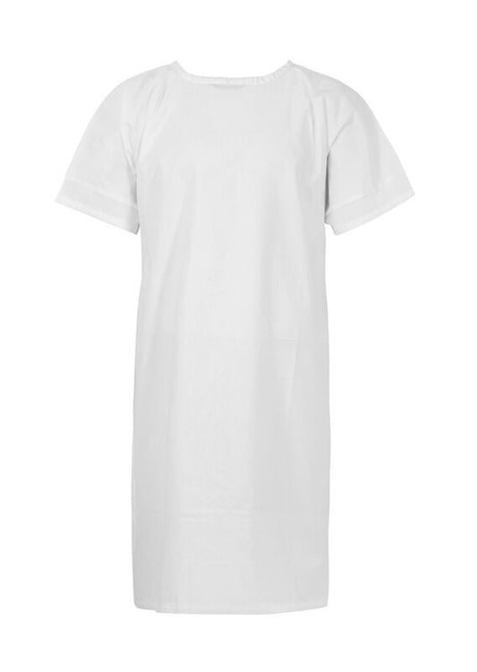 Medi-8 M81808 Patient Gown – Short Sleeve in White